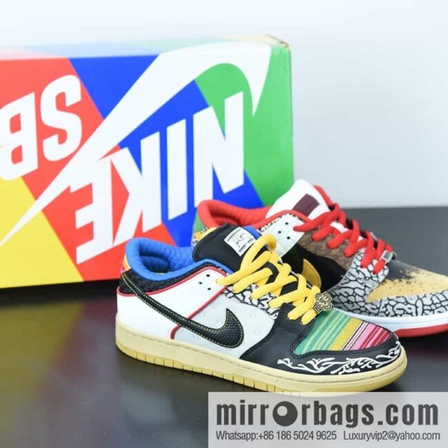 wsxc1687958044781_4-800x800sly2ggye5mz201258_20250709050657.jpg NK SB Dunk Low \"What The Paul\" Color patchwork asymmetrical mandarin duck low-top sneakers SKU: CZ2239-600