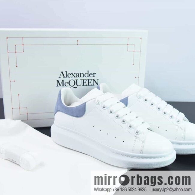 Alexander McQueen, light blue low-top sneakers