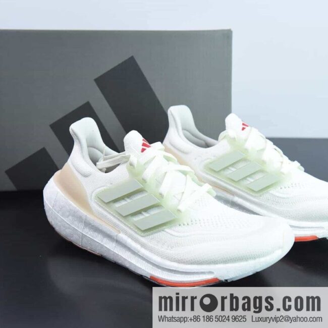 Adidas Pure Boost 2023 Light \"Mint/White\" 23 edition flick knit light mint green white orange \"HQ6348