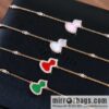 Qeelin Petite Wulu Rose Gold Diamond and Agate Bracelet