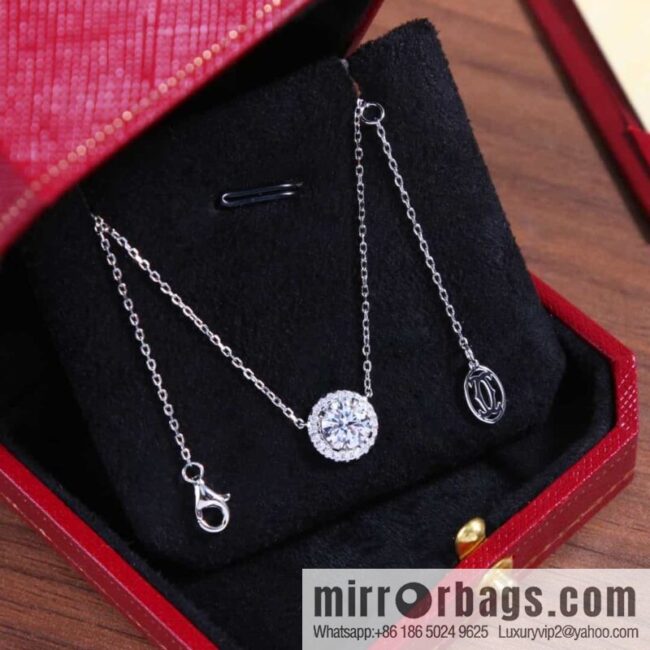 Cartier single diamond necklace