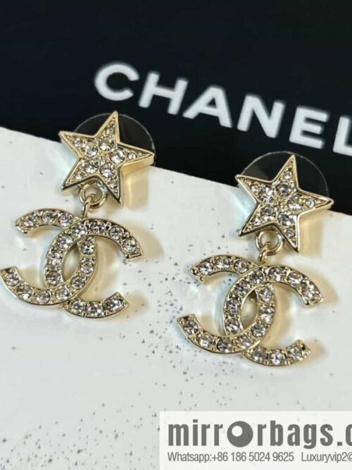 wsxc1688479162524_0-800x800i40mutcdl24158511_20250705140726.jpg New ☑️ chanel c2 double c gold star pentagram earrings