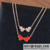 Qeelin Kirin Wulu Rose Gold HyCeram ® Double Gourd Necklace