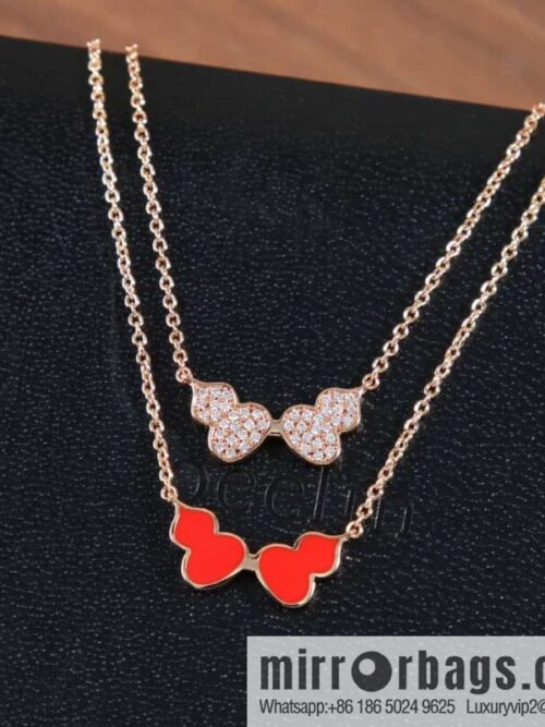 wsxc1688479166240_0-800x800n14yukp0im0158487_20250705140639.jpg Qeelin Kirin Wulu Rose Gold HyCeram ® Double Gourd Necklace