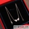 Qeelin Kirin Wulu Rose Gold HyCeram ® Double Gourd Necklace