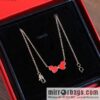 Qeelin Kirin Wulu Rose Gold HyCeram ® Double Gourd Necklace