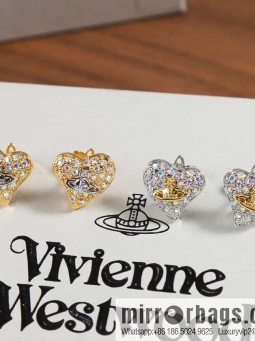 wsxc1688652893444_0-800x8000hxyfeeu3fb158348_20250705140159.jpg New ☑️ Vivienne Westwood Queen Mother Saturn Love Peach Heart Earrings