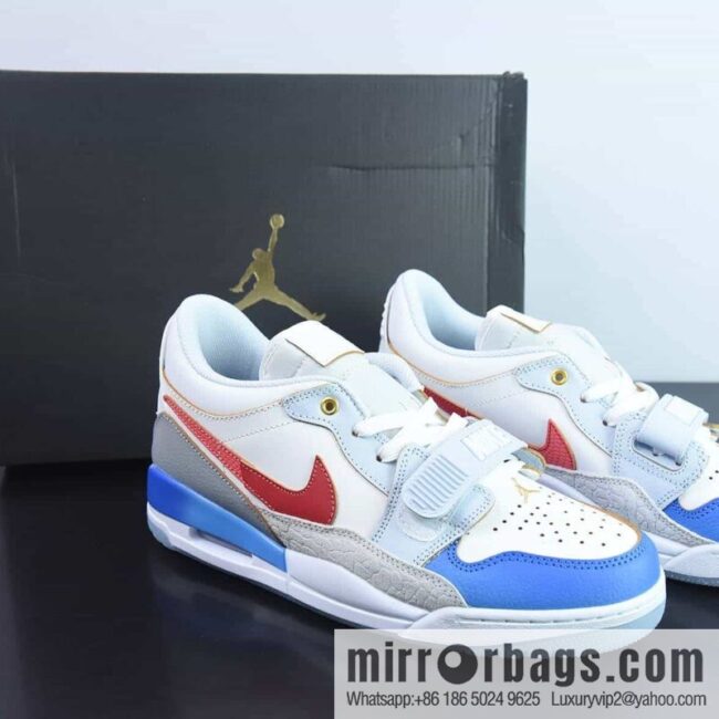 NK Air Jordan Legacy 312 Low Jordan\'s strongest three-in-one mixed version AJ312 white, blue and red, item number: FN8902-161