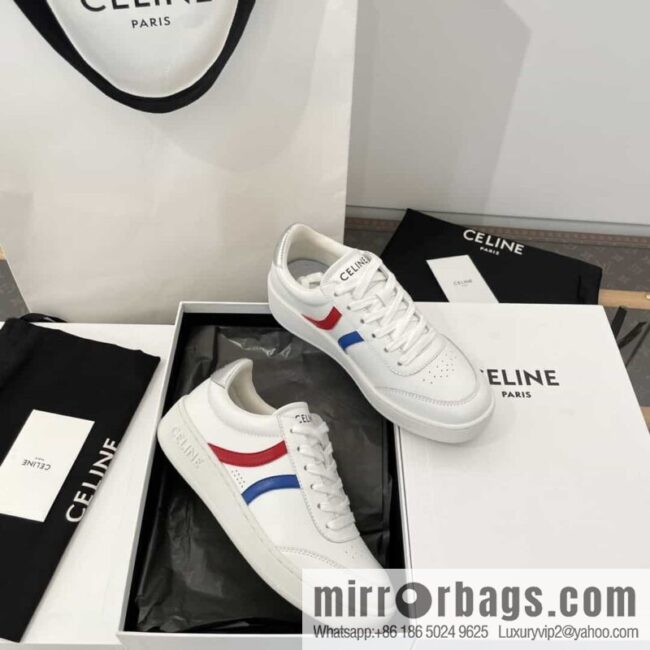 𝗖𝐄*𝐋𝗜𝗡𝗘 Sailin Leather low-top flat white shoes