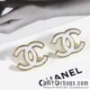 New ☑️ Chanel C1 double c three-color stud earrings