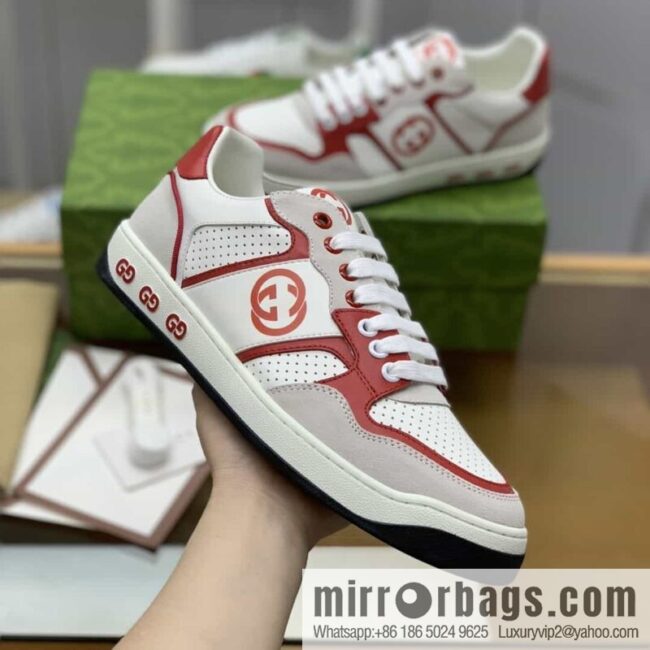 Gucci Gucci uses color matching leather men\'s casual shoes
