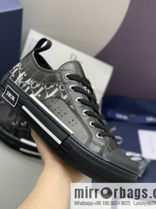 wsxc1689520334986_4-800x800byofxbptbay197142_20250709031555.jpg Dior Unisex low-top shoes with clear mesh fabric inserts and grey Oblique printed canvas