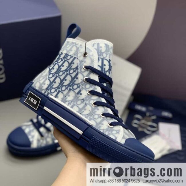 Dior uses black transparent mesh to carefully make B23 high-top shoes