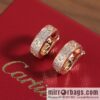 Cartier LOVE series, Gypsy full diamond stud earrings