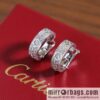 Cartier LOVE series, Gypsy full diamond stud earrings