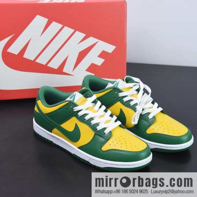 NK Dunk sb Low foreign trade special supply, Brazil yellow-green item number CU1727-700