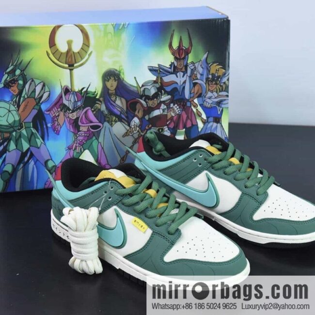Nike SB Dunk Low \"Saint\" Dunk series low-top casual sports skateboard shoes \"dark green beige purple dragon saint\" ZD2356-156