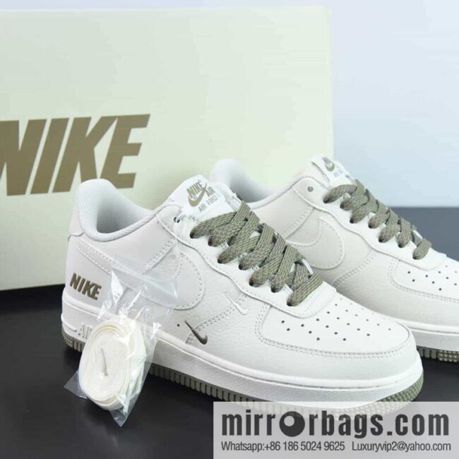 Nike Air Force 1 \'07 Low Air Force One leather (fabric) beige coffee brown NIKE reflective triple hook \"Item number: TV2306-256