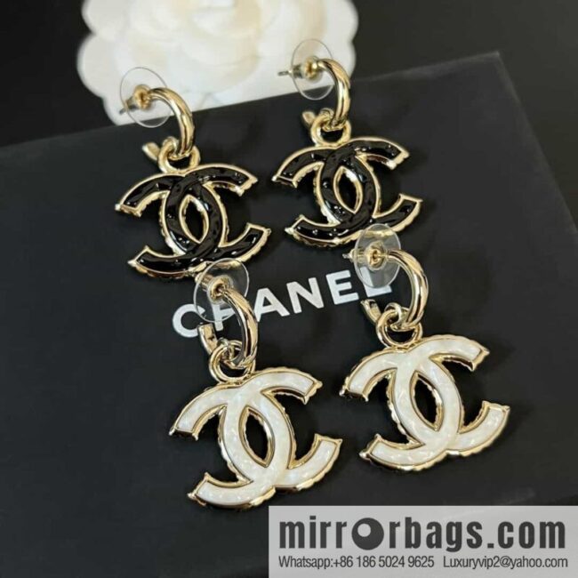 New ☑️ Chanel c2 double c stud earrings
