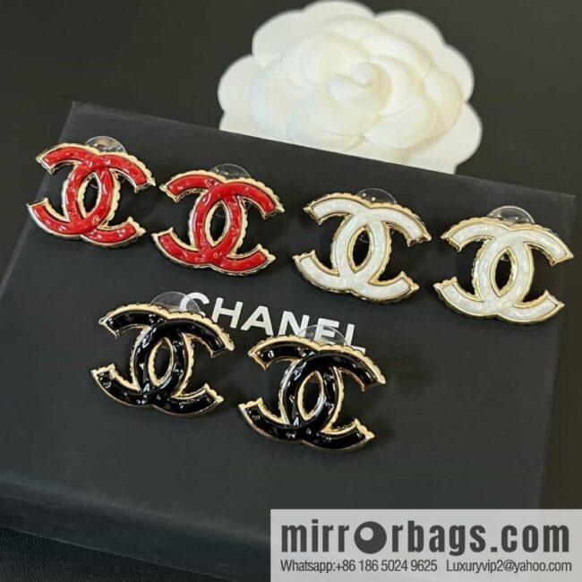New ☑️ Chanel c1 double c oil drop stud earrings