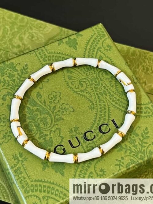 wsxc1690466670826_0-800x800d3bjlwplyk0157888_20250705134919.jpg New Gucci Gucci white dripping oil bamboo bracelet bracelet