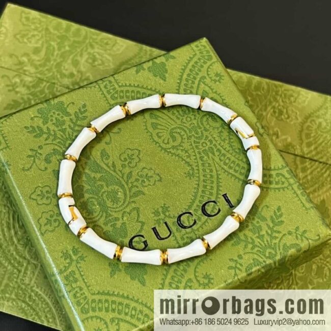 wsxc1690466670826_0-800x800d3bjlwplyk0157888_20250705134919.jpg New Gucci Gucci white dripping oil bamboo bracelet bracelet
