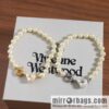 New ☑️ Vivienne Westwood Queen Mother peach heart love Saturn pearl bracelet