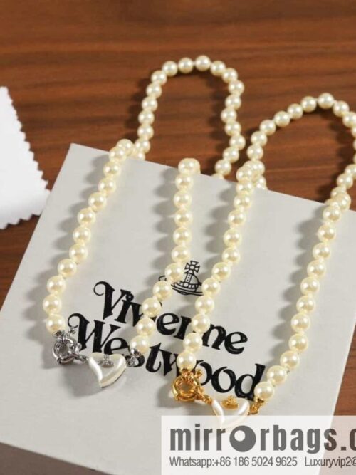 wsxc1690645108799_0-800x800ifzdps5qejq154019_20250705104907.jpg New ☑️ Vivienne Westwood Queen Mother peach heart love Saturn pearl necklace