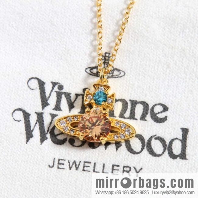 New ☑️ Vivienne Westwood Queen Mother Saturn Necklace