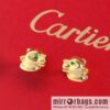 CARTIER Cartier Jungle series glossy leopard stud earrings