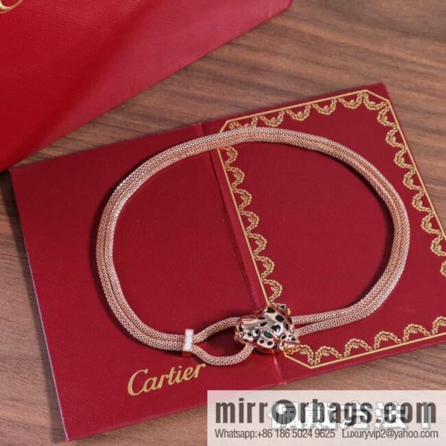 CARTIER Cartier Jungle Series Glossy Leopard Necklace