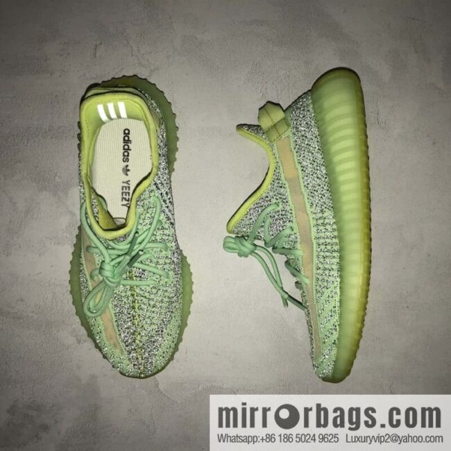 Coconut 350 V2 A version, black and green gypsy sneakers