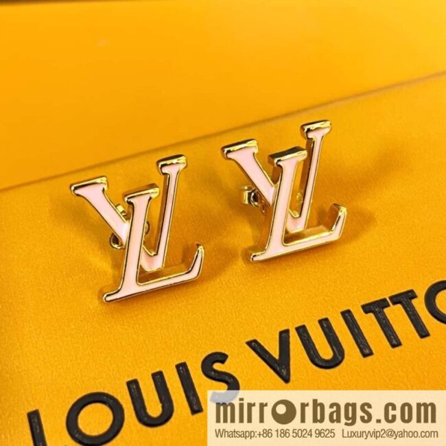 Louis Vuitton Louis Vuitton LV ICONIC enamel, letter, stud earrings