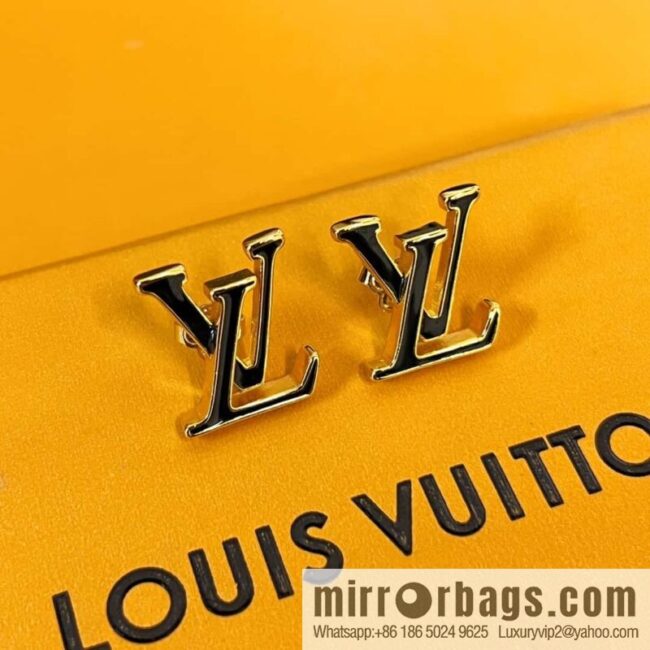 Louis Vuitton Louis Vuitton LV ICONIC enamel, letter, stud earrings