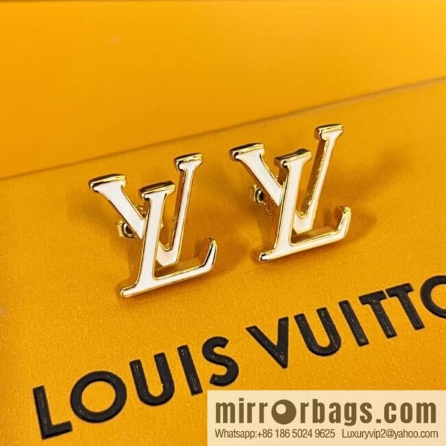Louis Vuitton Louis Vuitton LV ICONIC enamel, letter, stud earrings