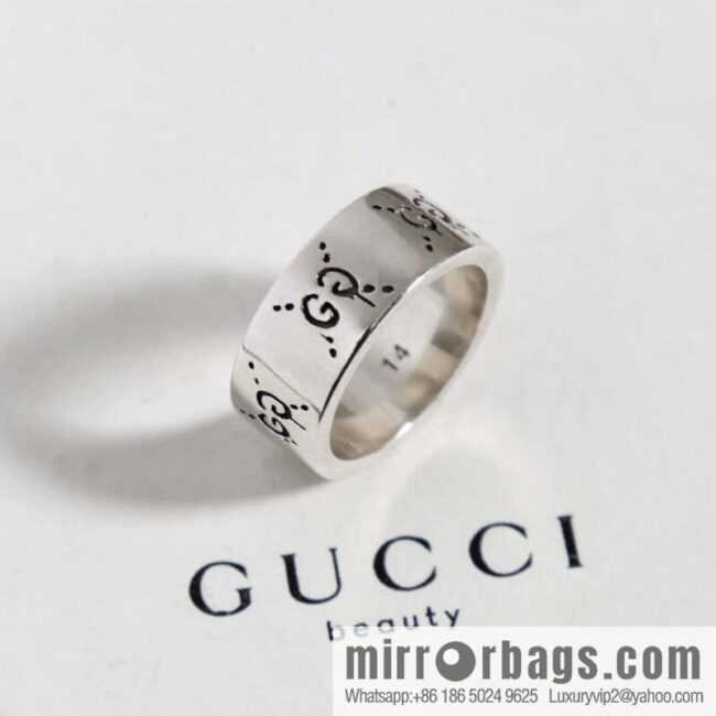 New Gucci Double G Skull Ring
