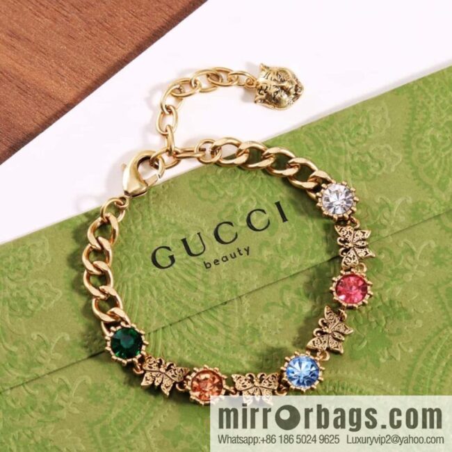 New Gucci Gucci Diamond Butterfly 🦋 Bracelet