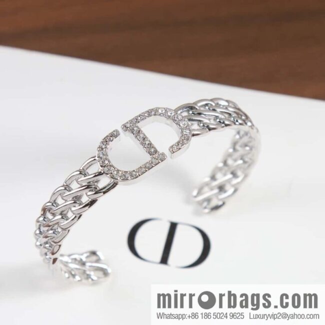 wsxc1691502136259_2-800x800vij0gy2xdcj153560_20250705103446.jpg New ☑️ DIOR silver CD full diamond opening bracelet, ring