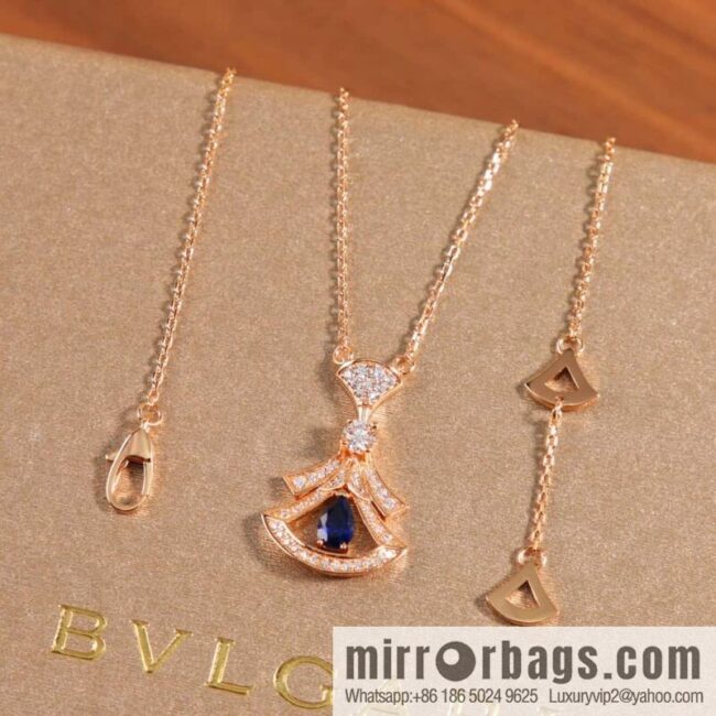 BVLGARI DIVAS\'DREAM Gemstone Fan Necklace