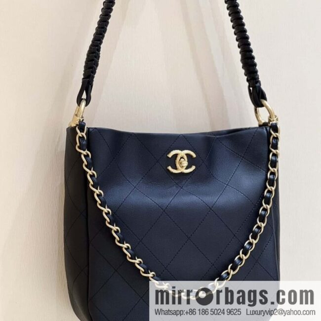 wsxc1691605330038_0-800x8001putdl4kwae79861_20250719074912.jpg CHANEL 23A Premium Handicraft Collection, Woven Hippie Bag AS4210 black