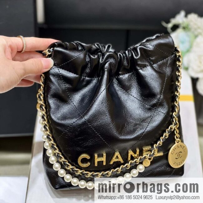 wsxc1691683342086_1-800x800pv2yjd4f4k079210_20250719074351.jpg CHANEL 23S spring and summer series mini pearl 22 bags AS3980 black