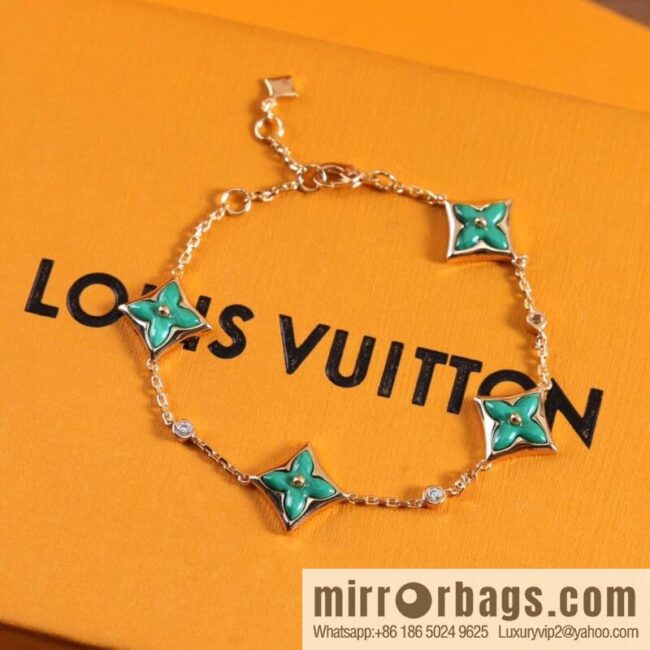 wsxc1691765436762_3-800x800lnombyiszrs153349_20250705102819.jpg Louis Vuitton Louis Vuitton LV rhombus four-flower white shell, pink shell, malachite bracelet