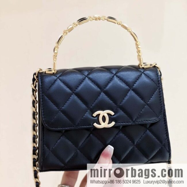 wsxc1691768216198_0-800x8002dzuq0gkuo378755_20250719074046.jpg CHANEL 22b autumn and winter new trailer series Kelly enamel handle bag AP2945
