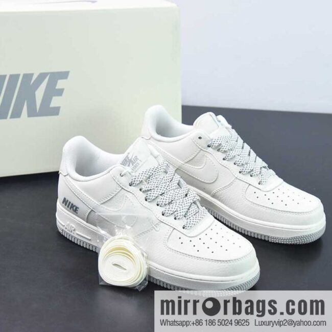 NIKE \"Three hook series, beige, Air Force One low-top casual board shoes TV2306-255