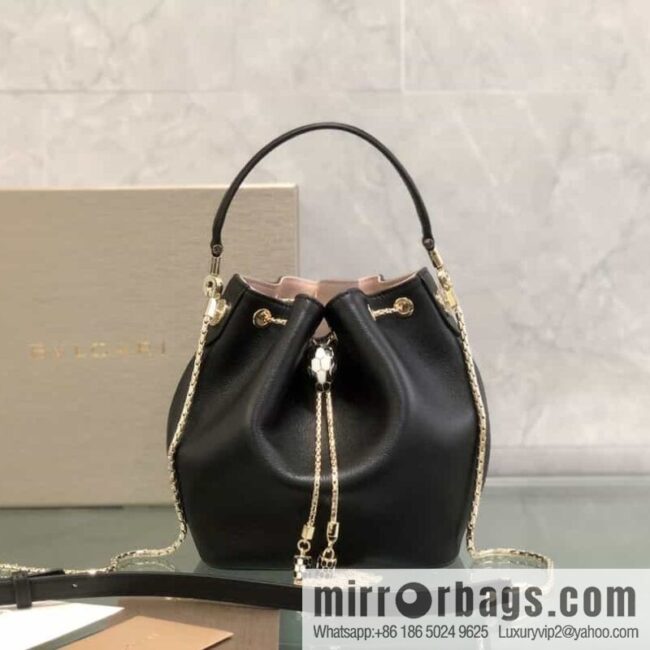 \"Serpenti Forever\" imported calfskin bucket bag model number: 287806