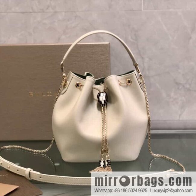 \"Serpenti Forever\" imported calfskin bucket bag model number: 287806