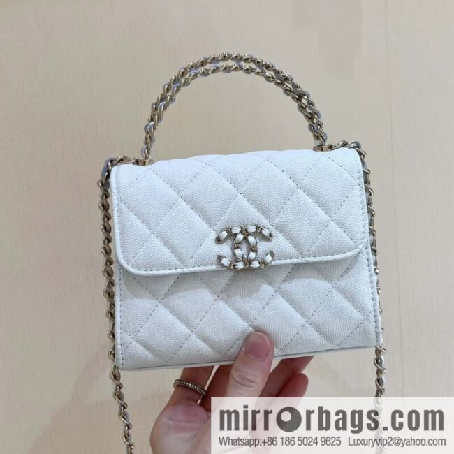 wsxc1692029452561_0-800x8004ivntp1ct5p76644_20250719071801.jpg CHANEL 23P spring and summer trailer series Kelly leather handle bag AP3237 white