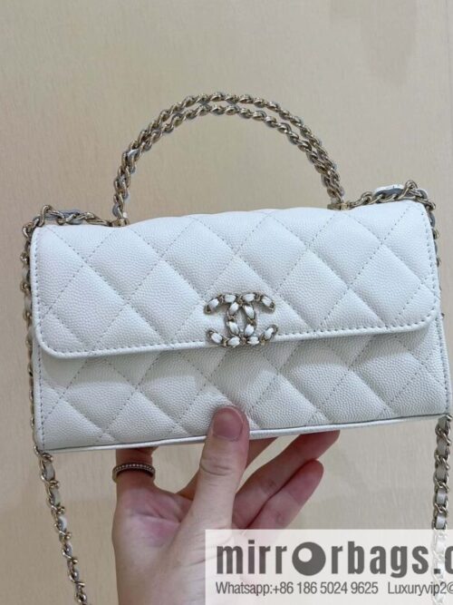 wsxc1692029950745_0-800x800y0ydpoi4vfy76513_20250719071658.jpg CHANEL 23P spring and summer trailer series Kelly leather handle bag AP3238 white
