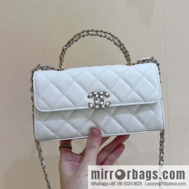 wsxc1692029950745_0-800x800y0ydpoi4vfy76513_20250719071658.jpg CHANEL 23P spring and summer trailer series Kelly leather handle bag AP3238 white