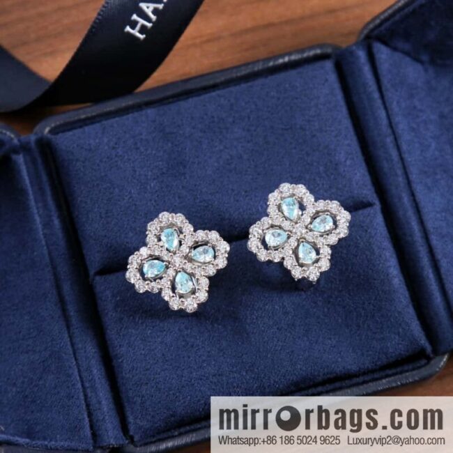 HARRY WINSTON HW Diamond Loop Earrings